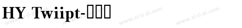 HY Twiipt字体转换
